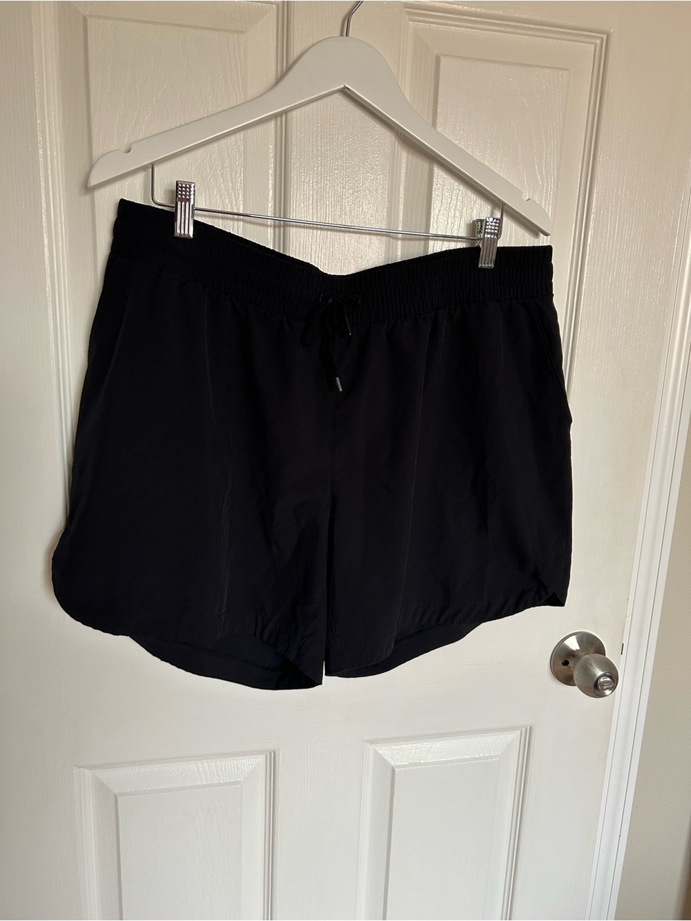 Mondetta Black Athletic Shorts with Drawstring Waist
